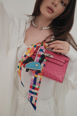Hermes - kelly pouchette  ostrich