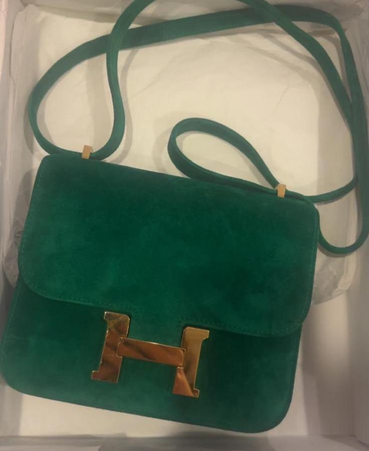 Hermes - Constance grizzly size 18 - cactus color  🌵 ghw