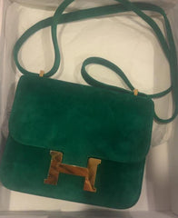 Hermes - Constance grizzly size 18 - cactus color  🌵 ghw