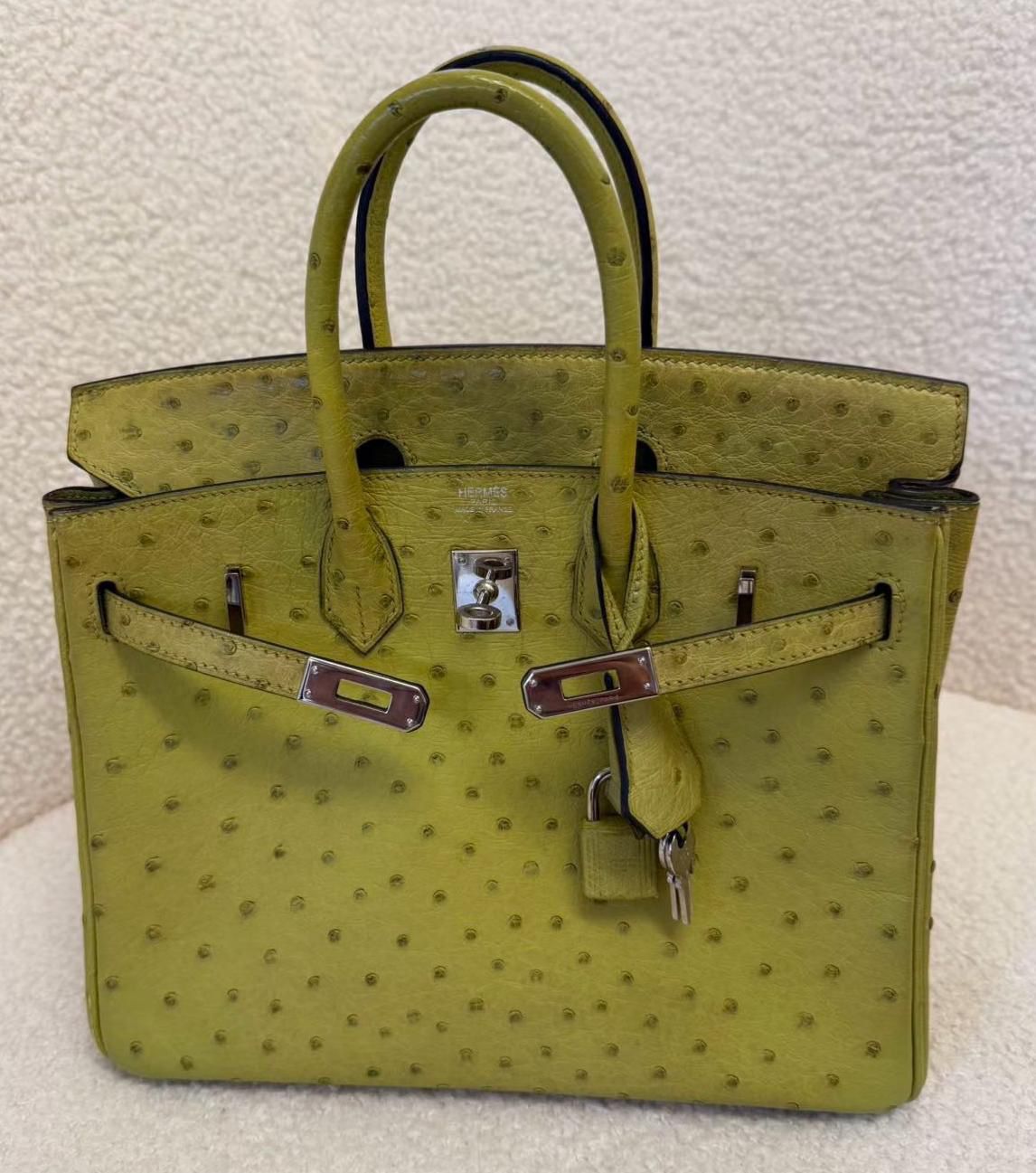 Hermes - B25 Vert Anis Ostrich Phw
