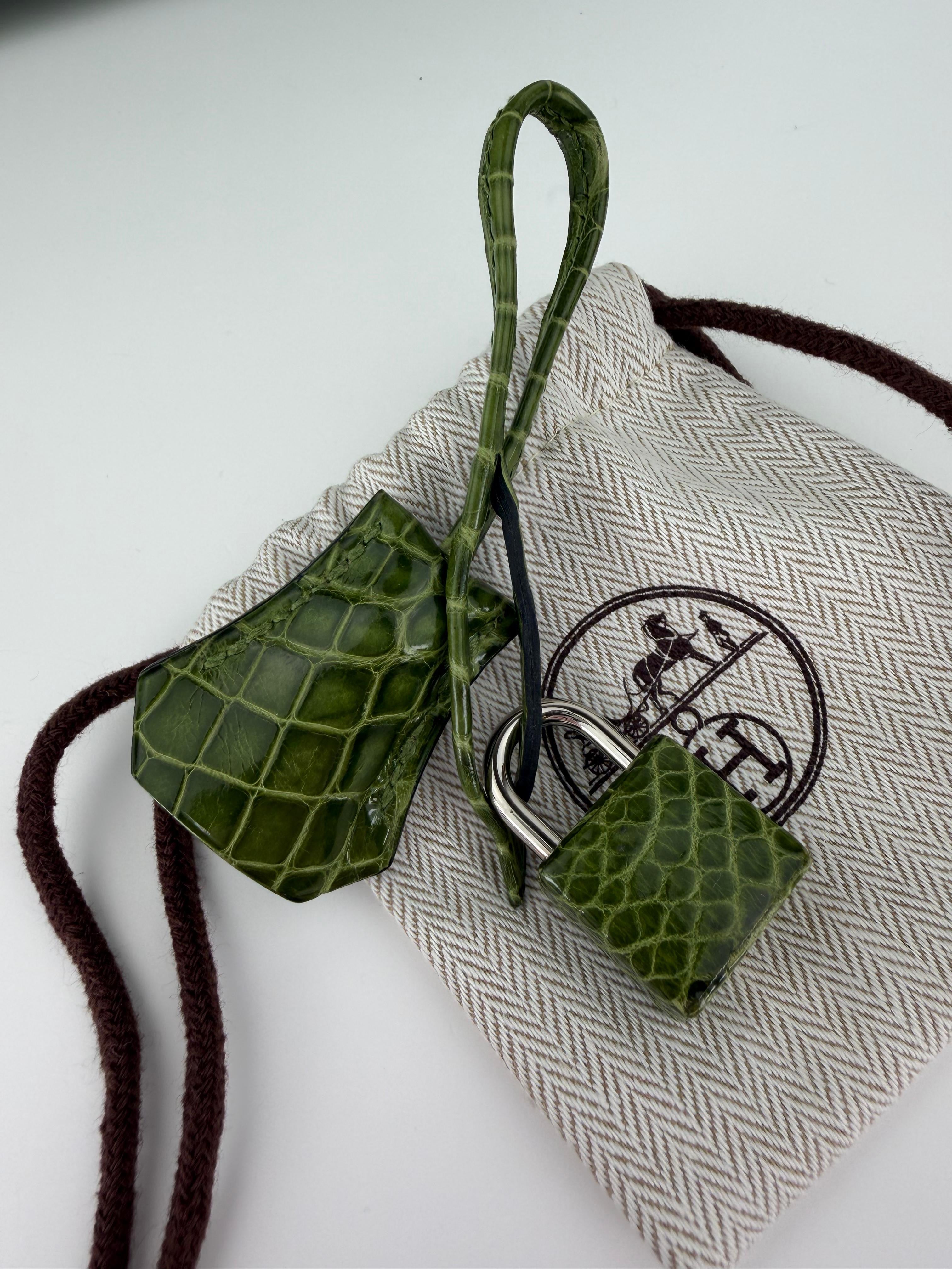 Hermes - B25 Pelouse Shiny Alligator Phw N - ready for delivery