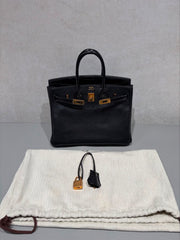 Hermes- Birkin 25 touch shiny - Noir GHW