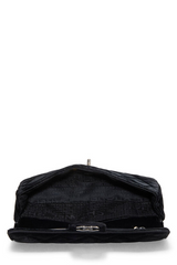 Chanel - Black Velvet East West Flap Medium