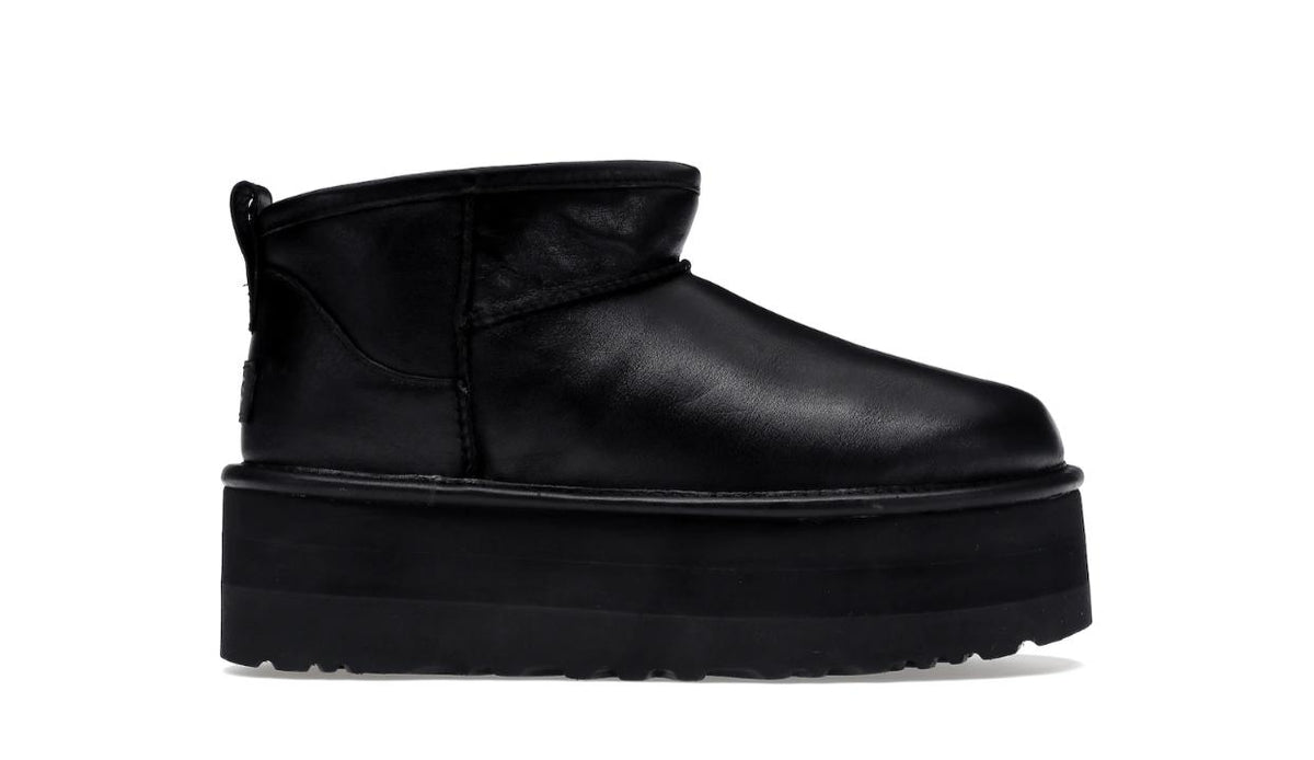 UGG ultra mini platform - new black leather