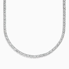EF - Sterling Silver Diamond Tennis Necklace