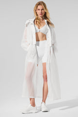 ALO YOGA - oversized trench coat - white