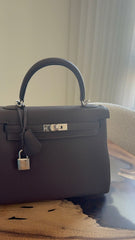 Hermes - kelly 25 - chocolate