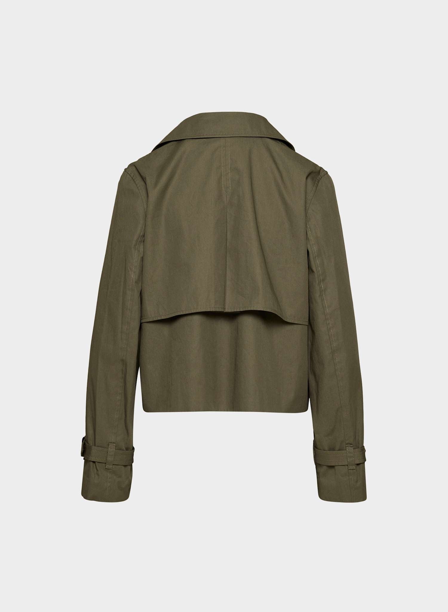 Aritzia - cropped trench coat - Olive