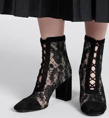 Dior - suede mesh boots - size 39