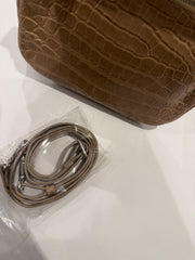 Bougie Bags - the real crocodile 🐊 -shoulder / cross - Sand - with strap