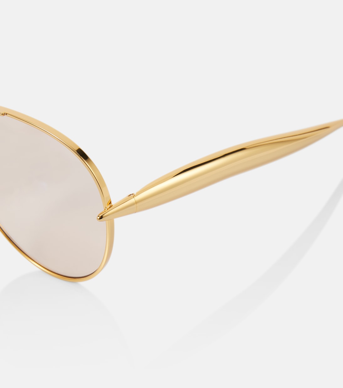 Bottega Veneta - Sardine Aviator-Style Gold-Tone Sunglasses