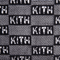 Kith - lace logo cardigan - black