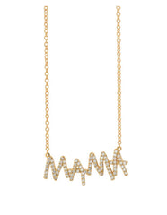 Panacheous jewelry- MAMA diamond necklace