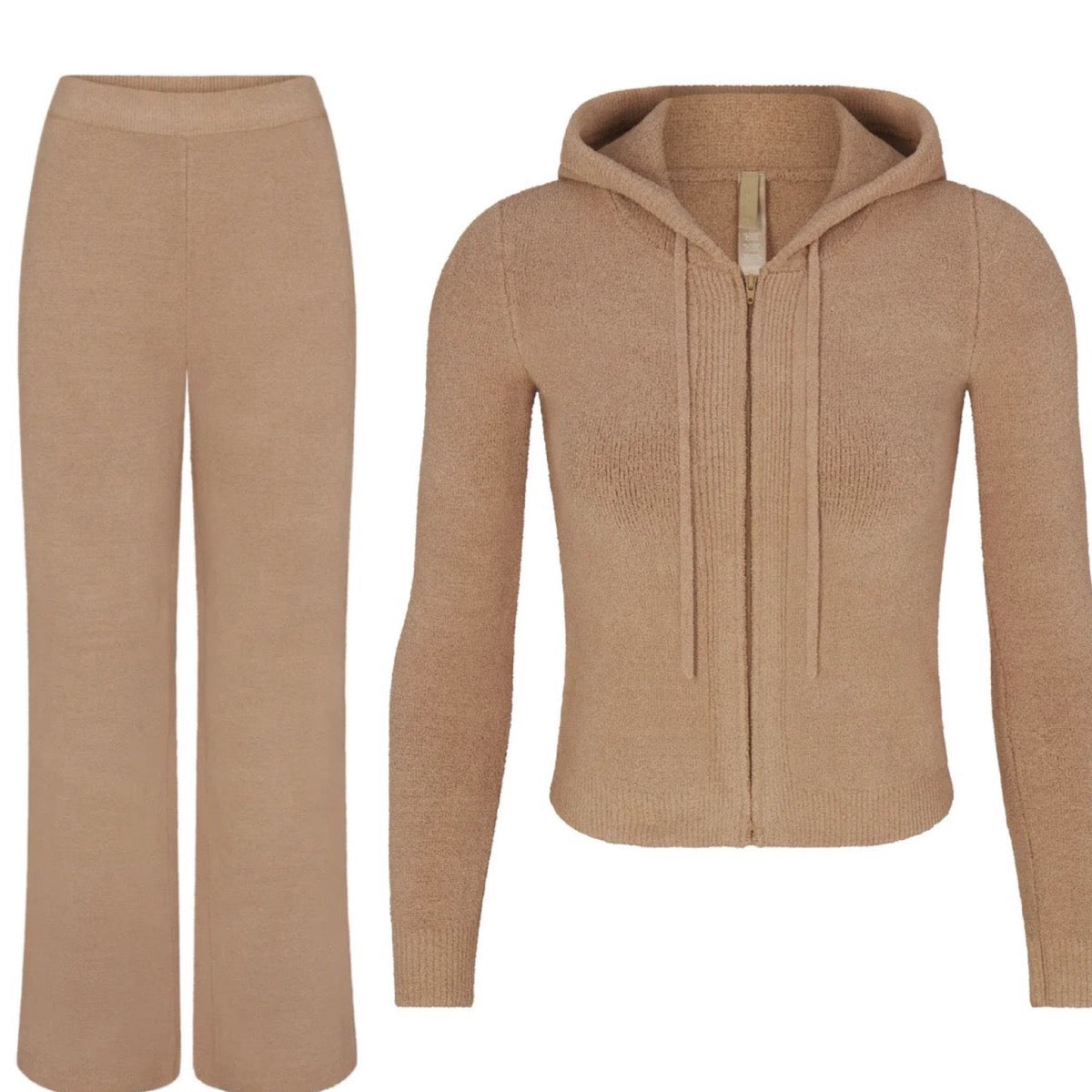 Skims - light cozy - desert  set pants & jacket xs