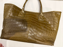 Bougie Bags - the real crocodile 🐊 - shopping bag - olive