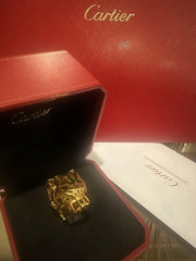 Cartier - panther Gold ring size 53