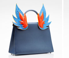 Handbag accessories - blue fire