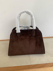 The row - margaux suede size 10 dark brown GHW