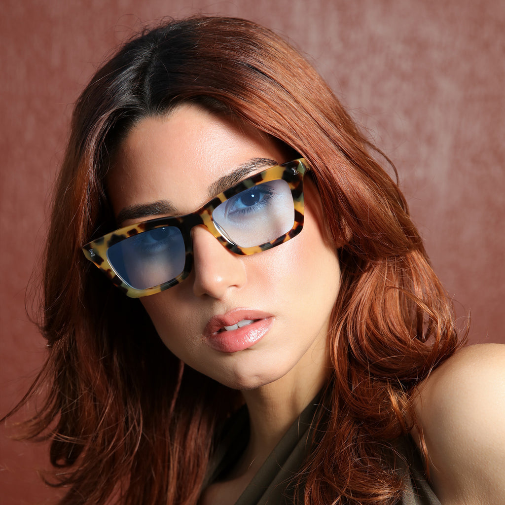 illesteva - leopard /Flat Gradient See Through