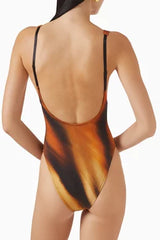 skims x roberto cavalli  - Tiger swimsuit