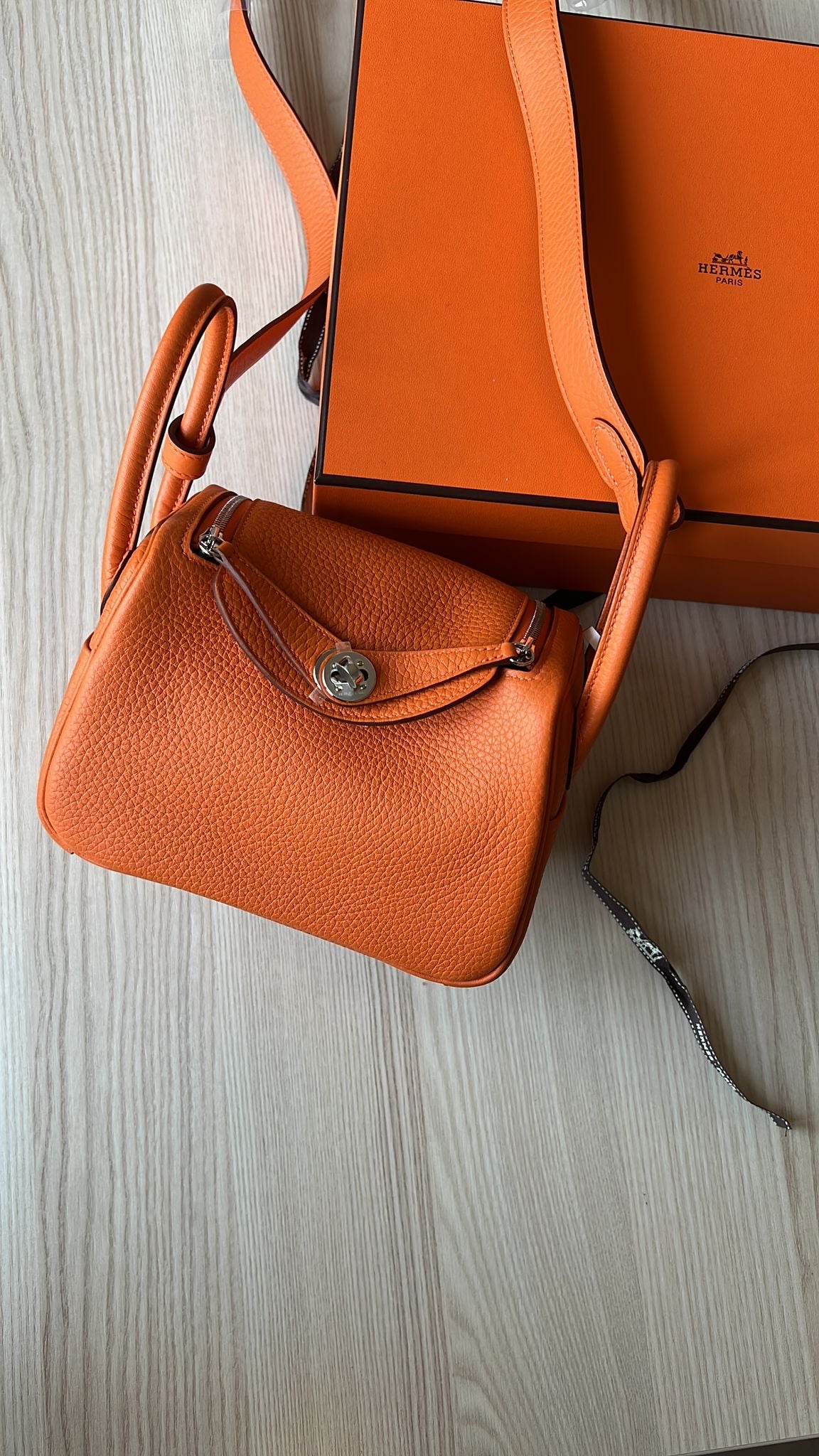 Hermes - mini lindy - Orange PHW