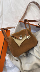 Hermes - Gold Grizzly and Swift Mini Lindy 20 Palladium Hardware, 2025