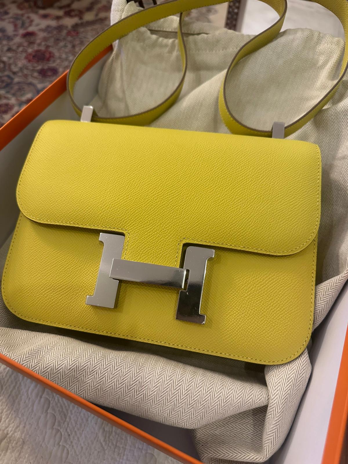 Hermes - limoncello 24 constance - Epsom PHW