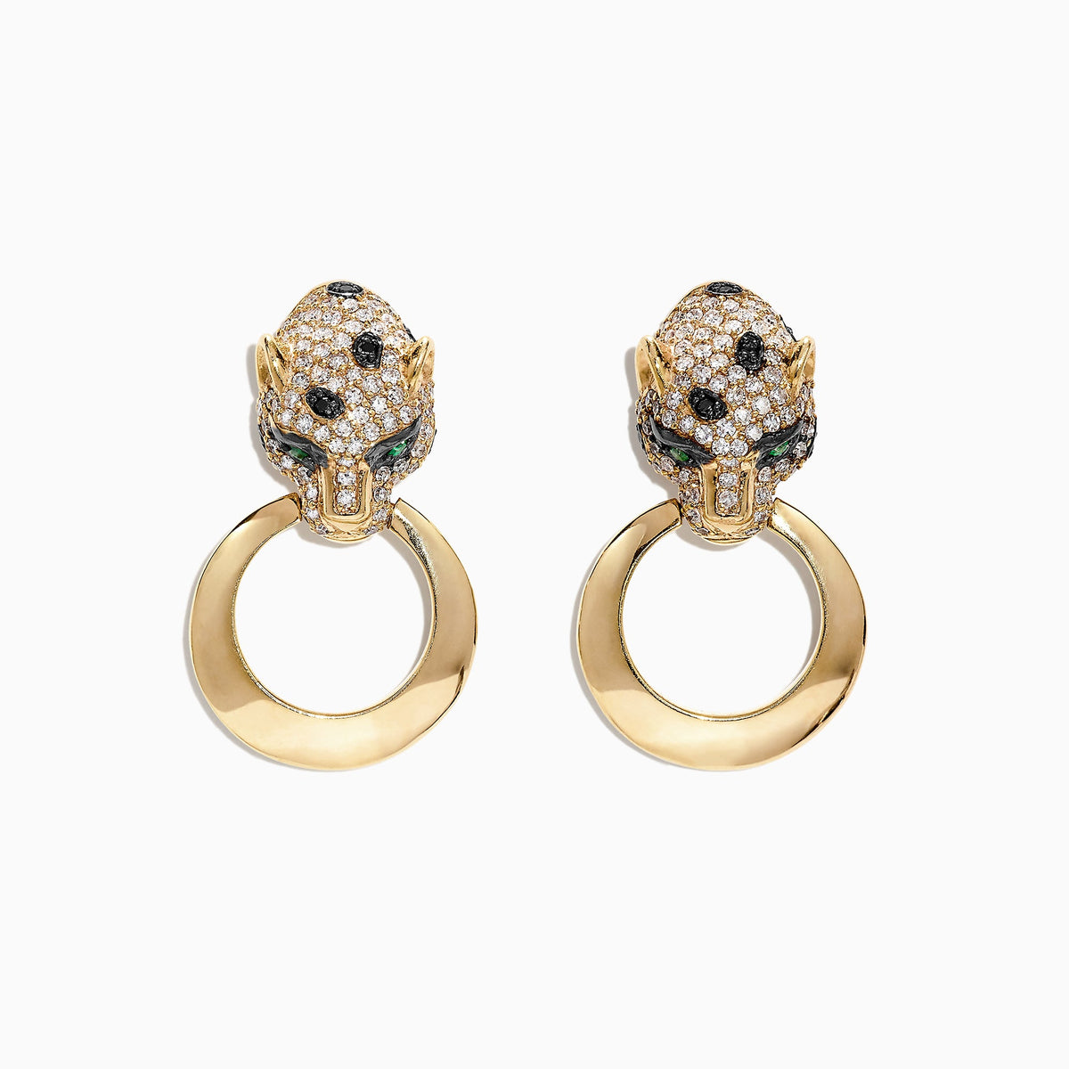 EF- panther earrings - gold