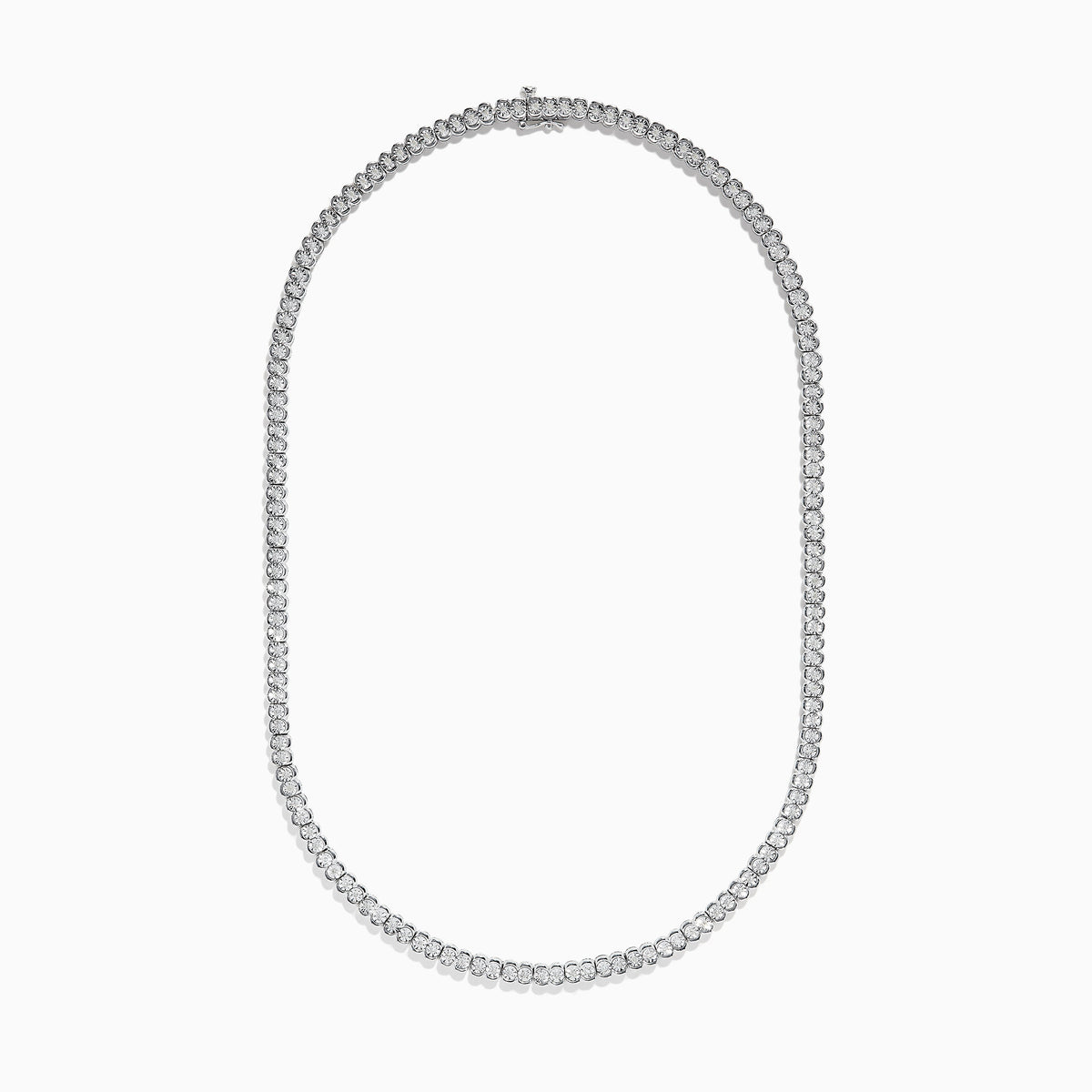EF - Sterling Silver Diamond Tennis Necklace
