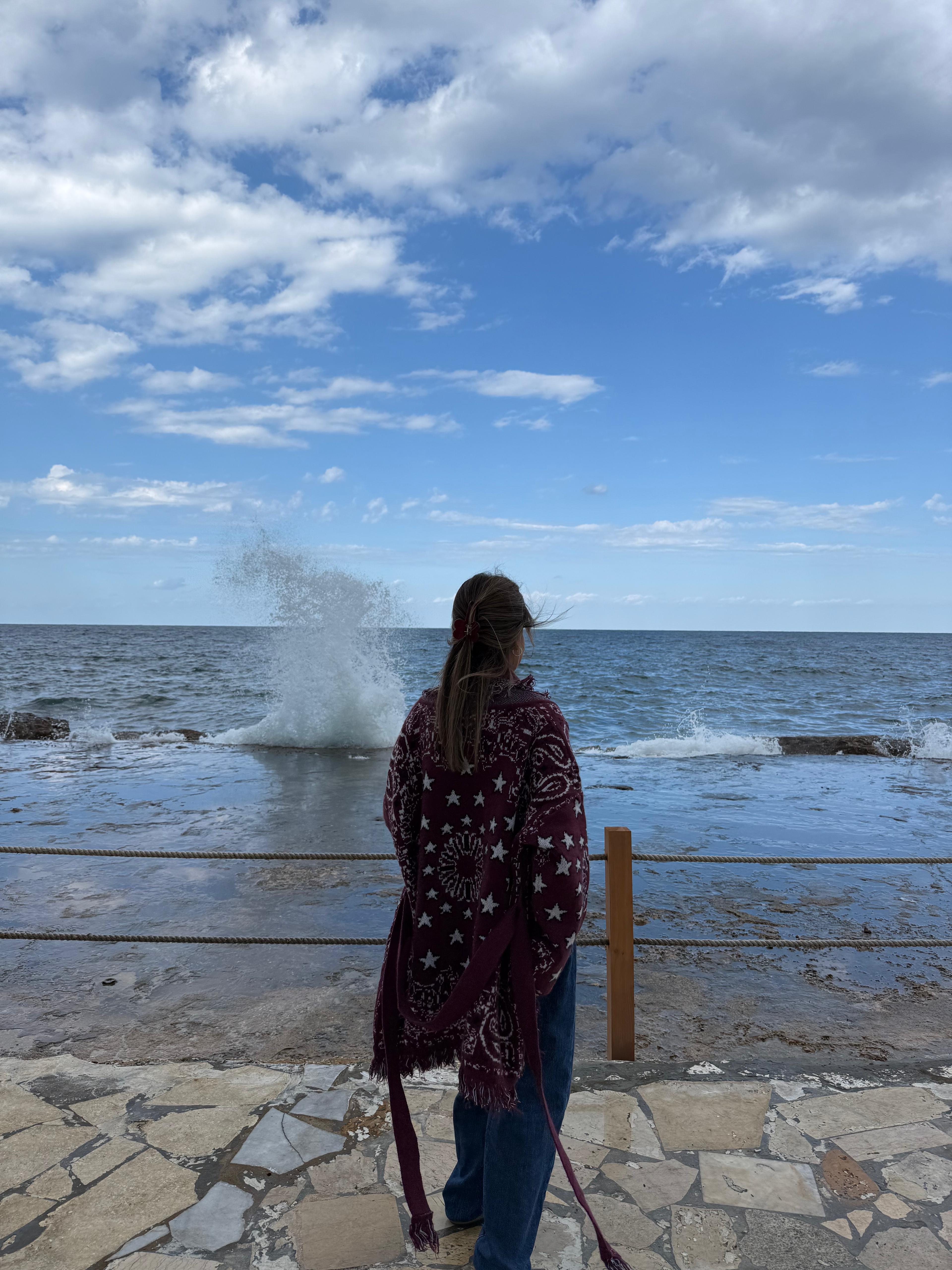 Bandana cardigan- maroon free size
