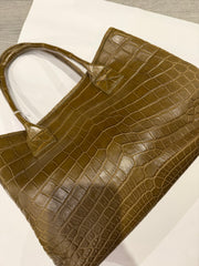 Bougie Bags - the real crocodile 🐊 - shopping bag - olive