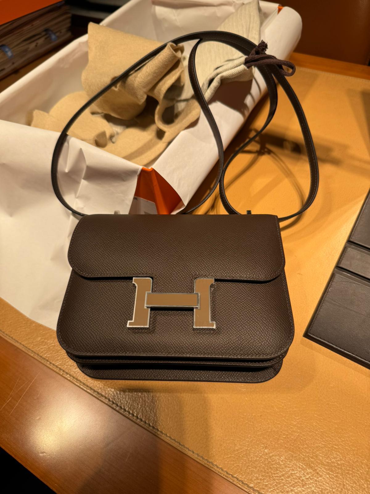 Hermes - constantce Ecorce/ toupe H - epsom leather