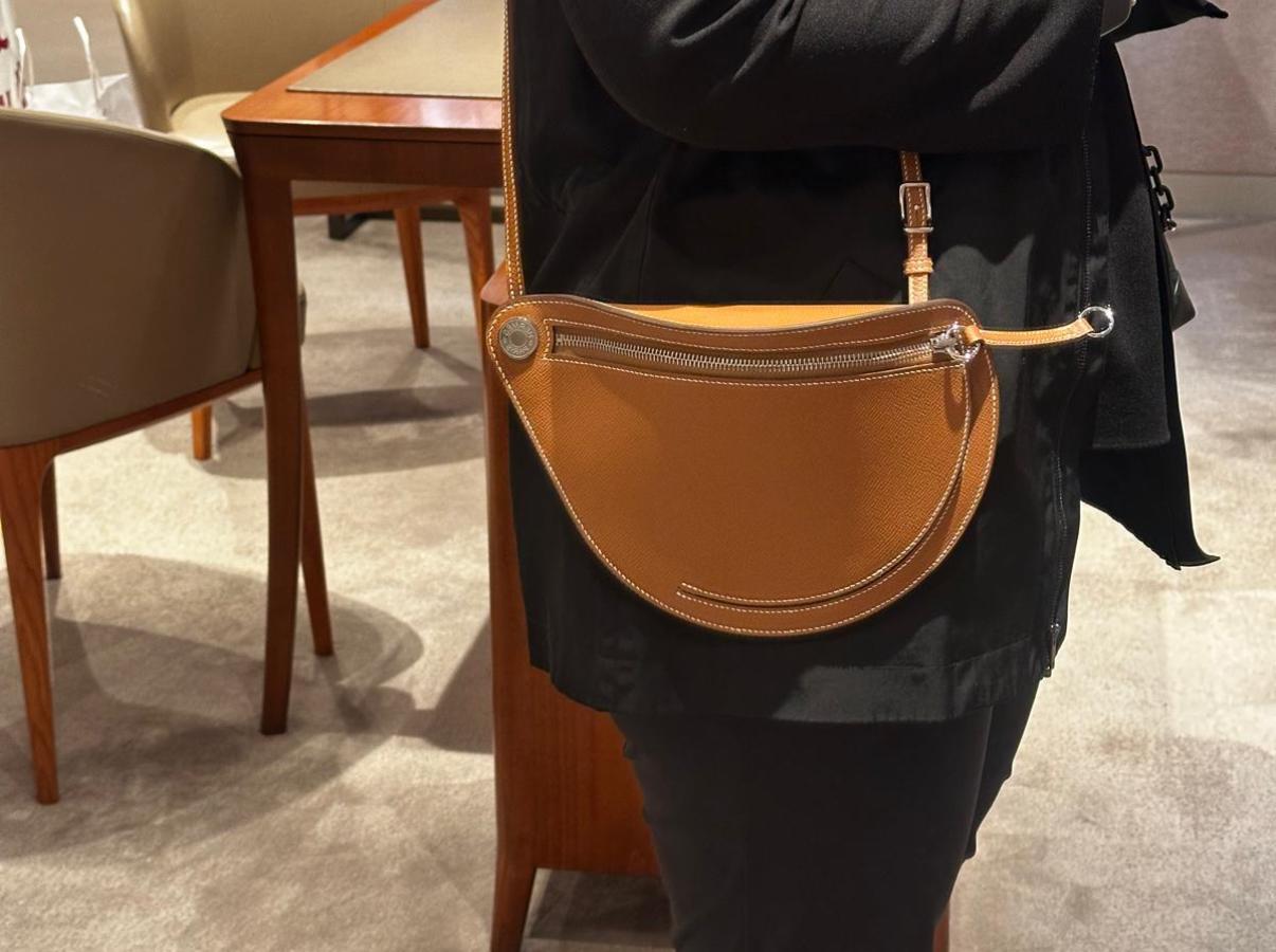 Hermes- Petite Course stitch bag - gold
