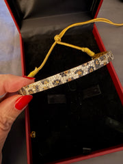 EF- leopard choker diamond & Gold