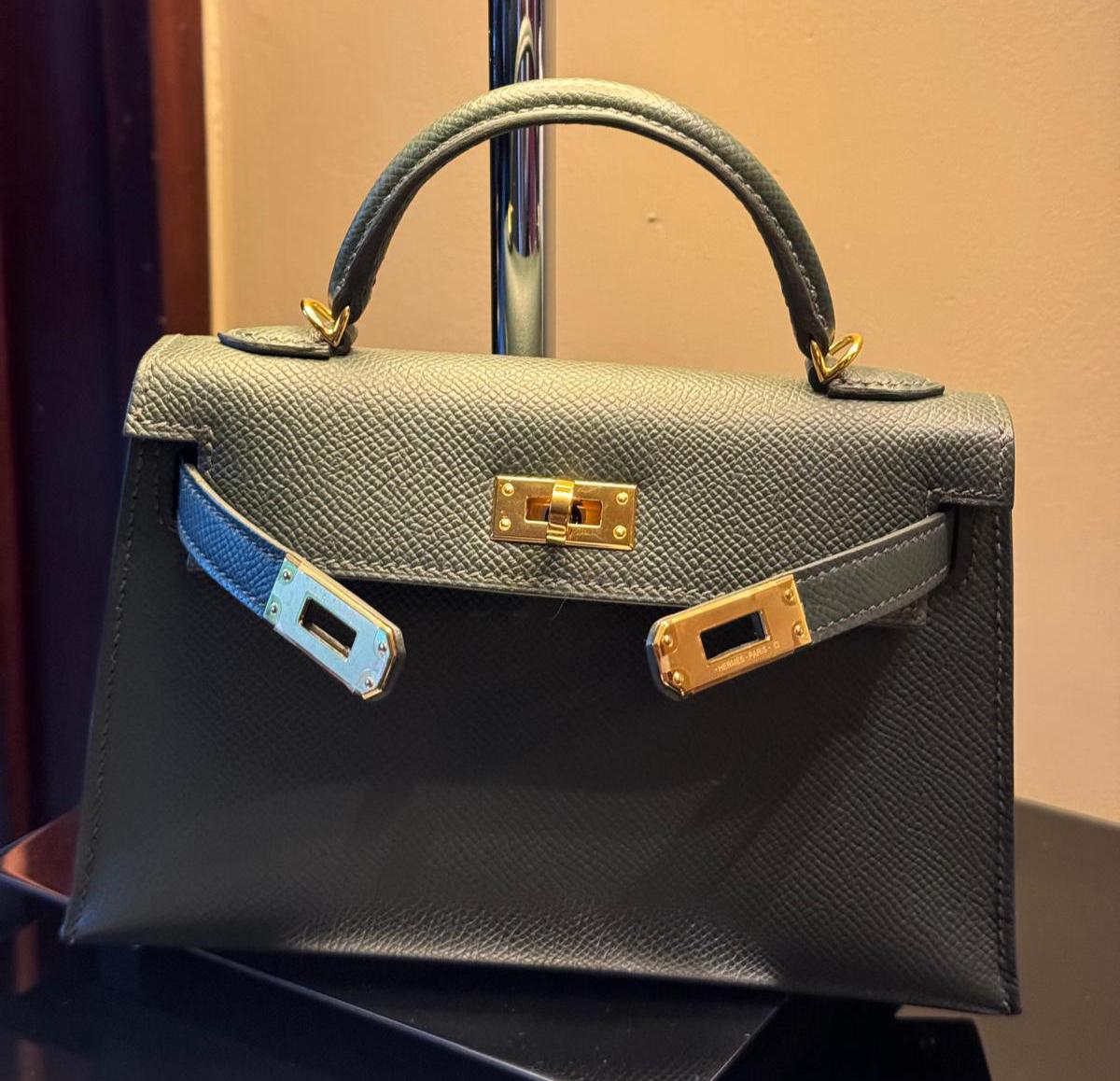 Hermes - kelly 20 - mini vert mangrove”