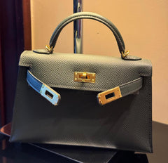 Hermes - kelly 20 - mini vert mangrove”