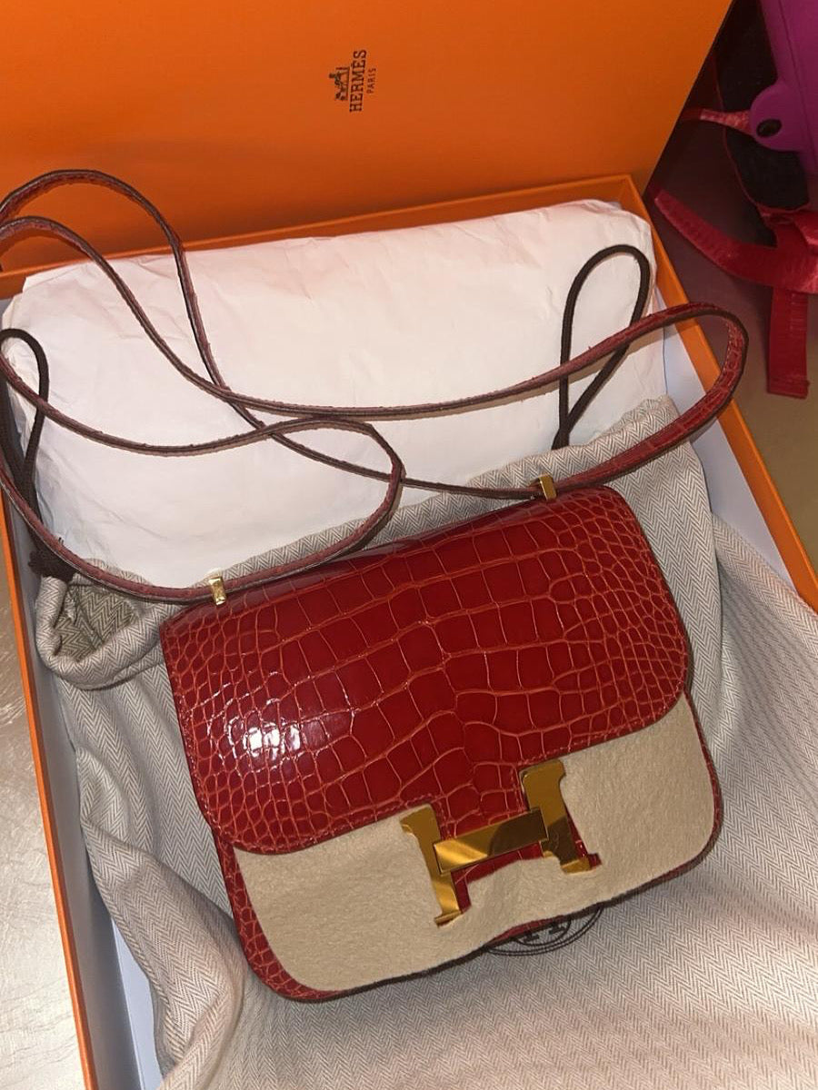 Hermes - crocodile constance Rough H - ghw