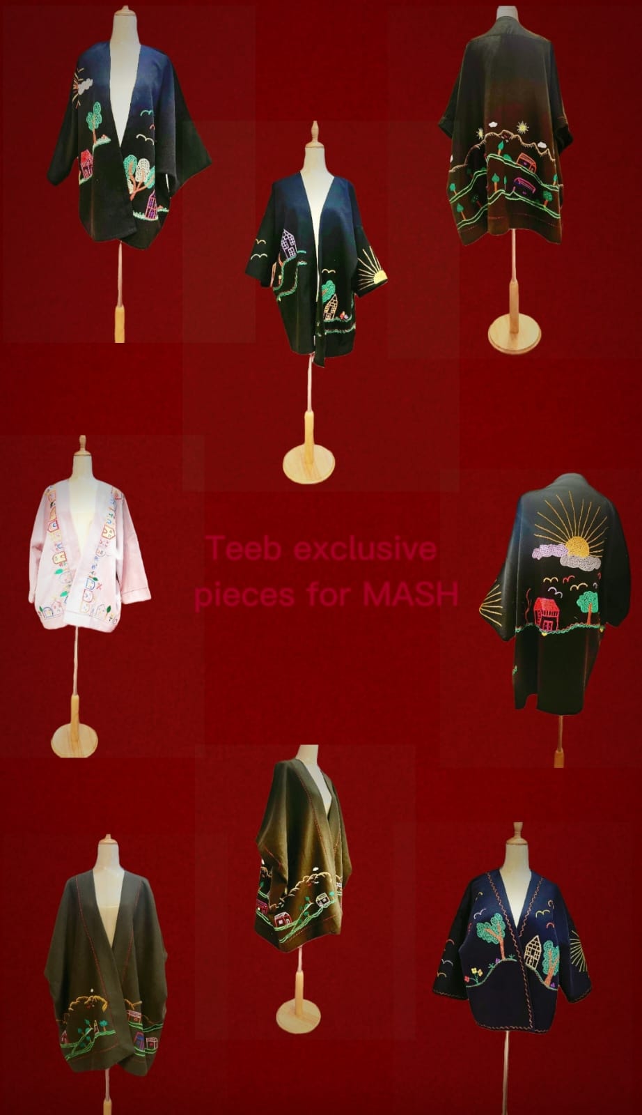 Teeb exclusive pieces for Mash - short embroidery besht