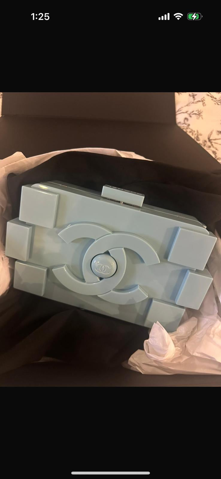 Chanel - blue lego bag