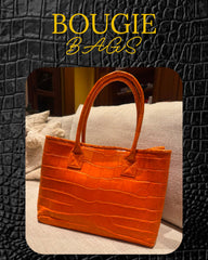 Bougie Bags - the real crocodile 🐊 - shopping bag - orange 🍊