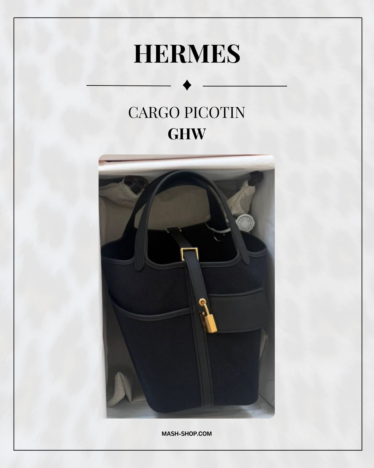 Hermes - cargo picotin - black ghw