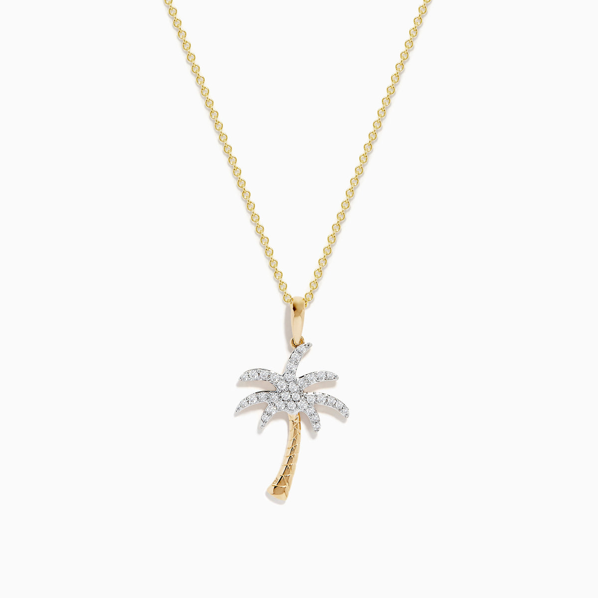 EF - 14 k gold - diamond palm tree 🌴