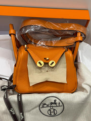 Hermes - mini lindy - orange GHW