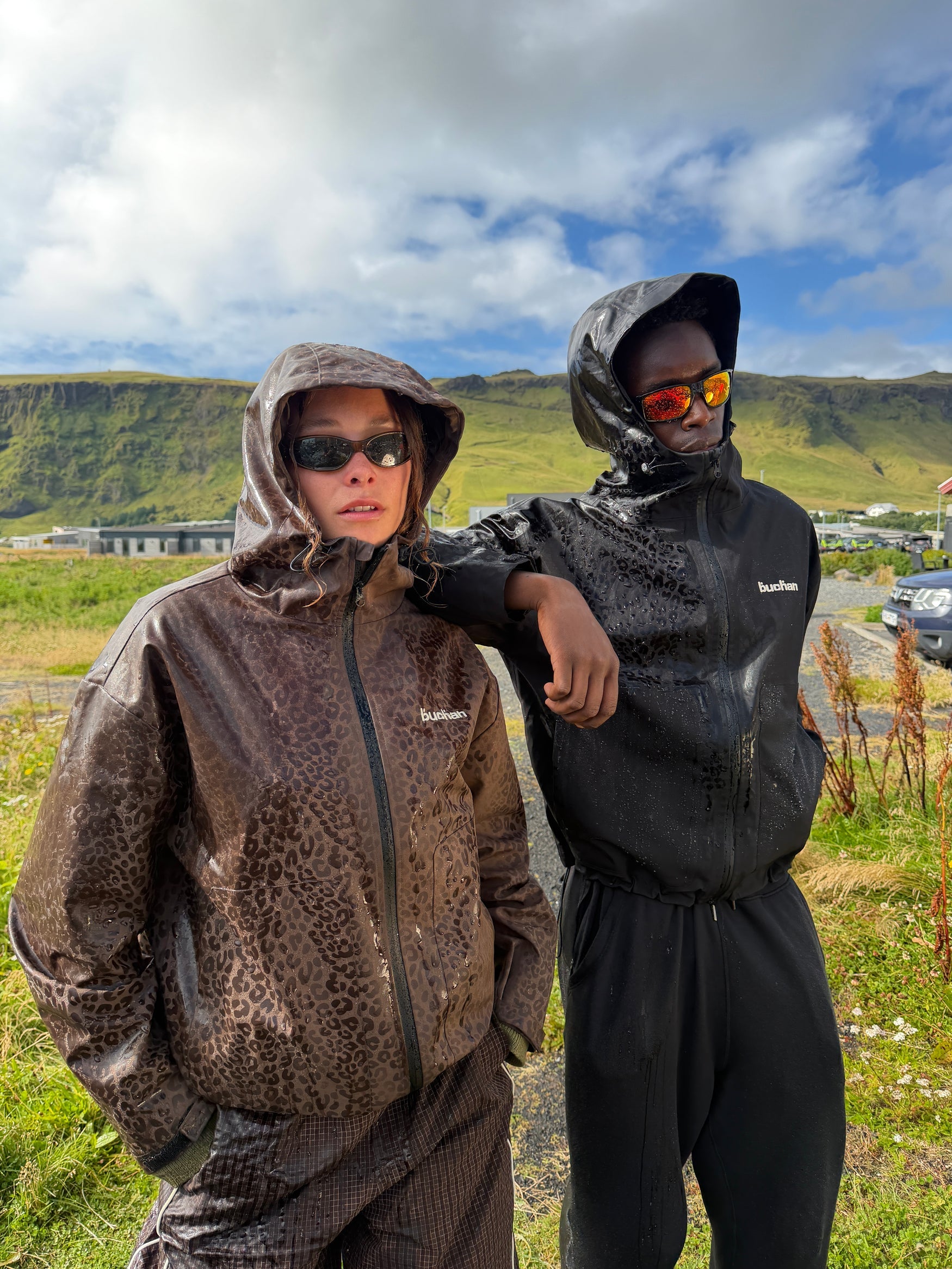 Water Reactive Cheetah Rain Jacket - 8 colors - free size