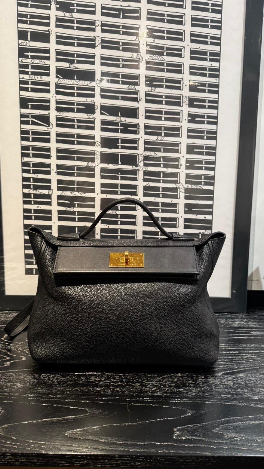 Hermes -  24/24 size 29 black gold HW