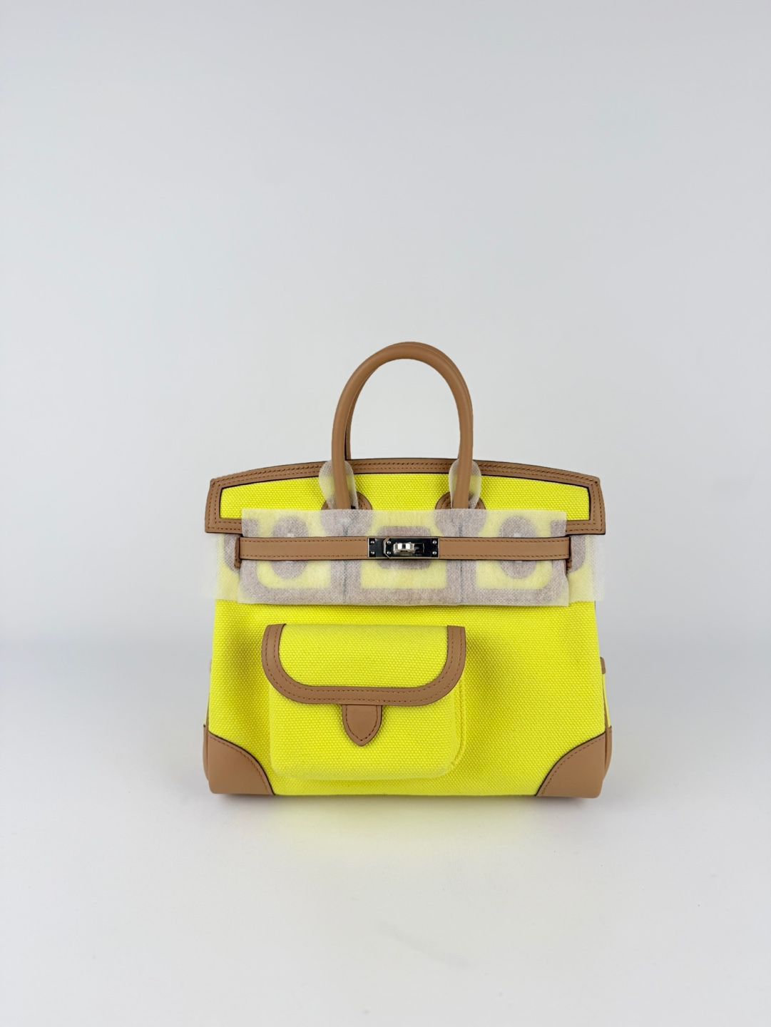 Hermes - B25 Cargo Citron Toile & Chai Swift Phw