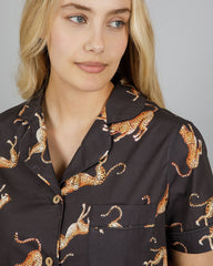 MASH X Woodstocklaundry  - WOMENS SHORT PYJAMAS SET JUMPING CHEETAH