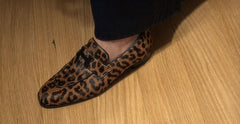 Hermes - Mocasines paris - leopsrd loafers