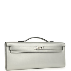 Hermes - kelly cut argent chevre
special leather fashion show piece
limited