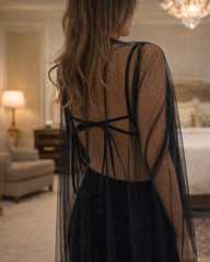 SHD X  MASH  - Layali Shd Dress - velvet black